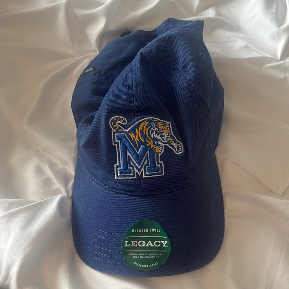 Legacy Navy Cap with Embroidered Tiger